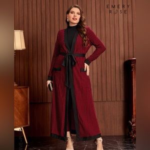 HOUNDSTOOTH LEGGINGS AND COAT SET- SZ XL